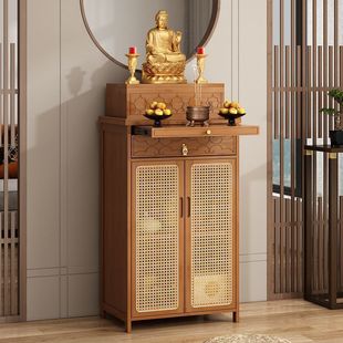 Living Room Home Entrance Cabinet Chinese-Style Foyer Console Table Offering Table Incense Stand Display Storage Cabinet
