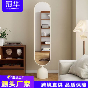 Fashionable Full-Length Floor Mirror for Home Use, Minimalist Style Influencer Dressing Mirror, Light Luxury Rotating Decorative Mirror for Living Room