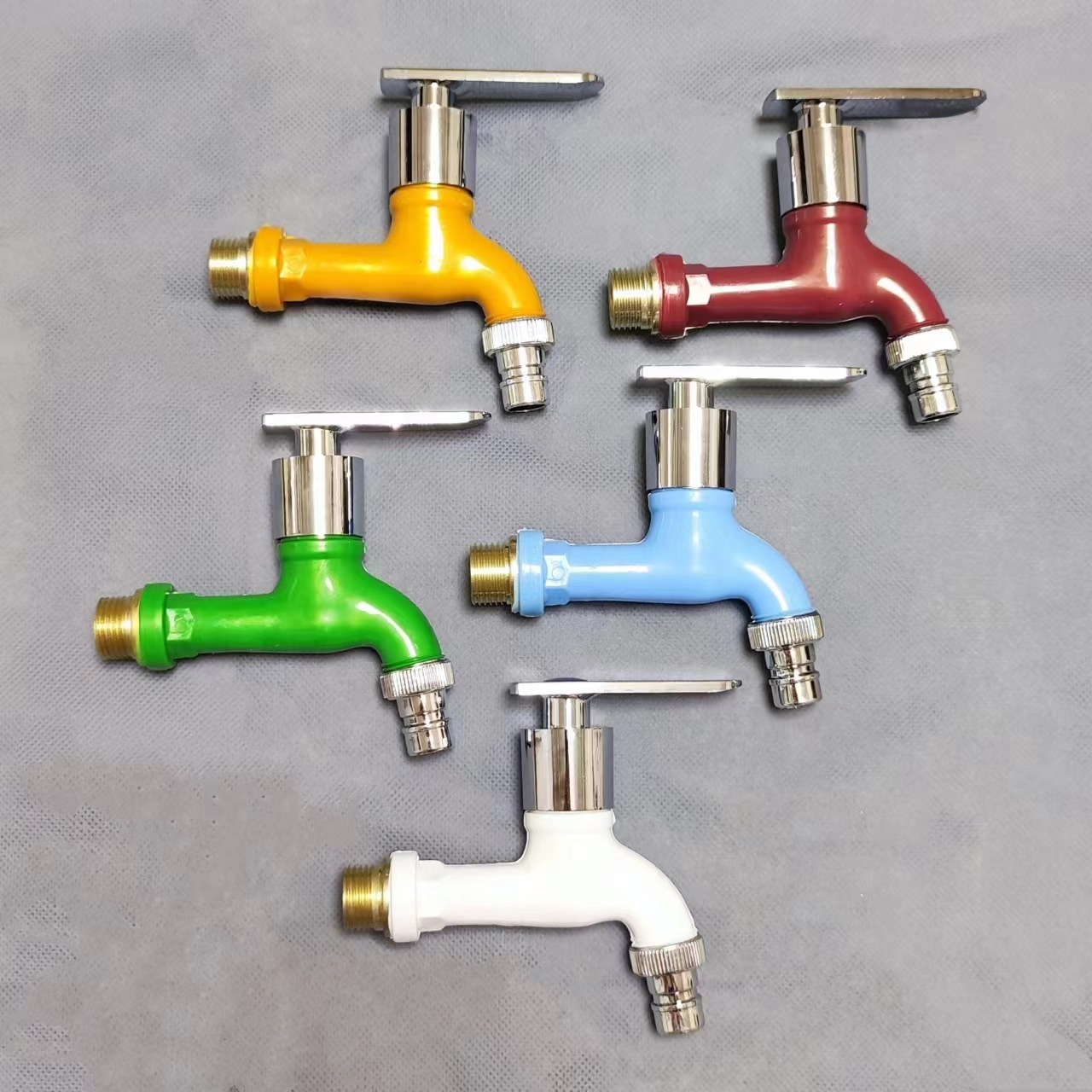 Plastic faucet, pvc faucet, 4-inch faucet, plastic faucet, PP washing machine faucet details Picture
