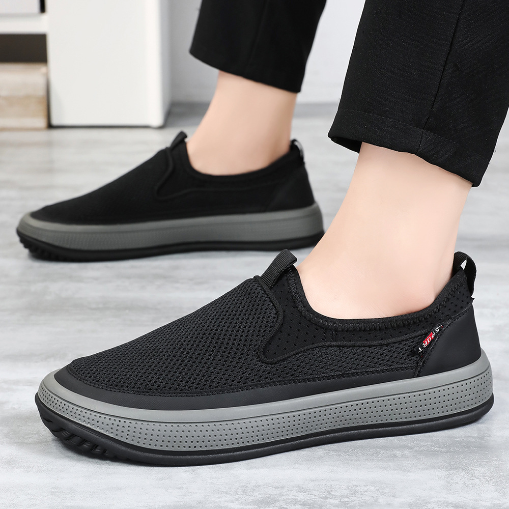 Zapatos Casuales para Hombre, Primavera 2026, Nuevo Estilo, Talla Grande, Versátiles, Transpirables, de Malla, al por Mayor