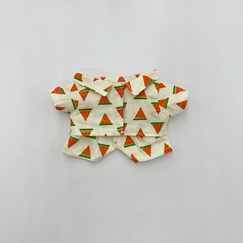 Muñeca de algodón 20cm15cm muñeca ropa muñeca camisa pijamas traje lindo en stock