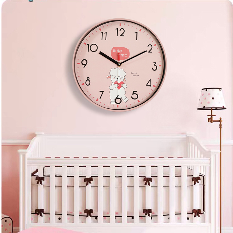 12inch Children's Wall Clock Cartoon Clock Living Room Table Wall-Mounted Quartz Clock Wall-Mounted Quartz Clock Wall Clock Wall Clock