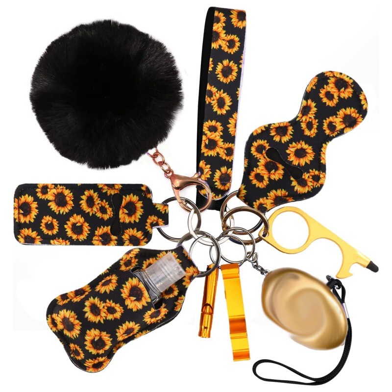 Self-defense key chain suit suitable for women and children safety key chain accessories portable anti-wolf suit decoration
