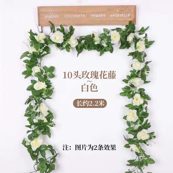 10 heads of rose white