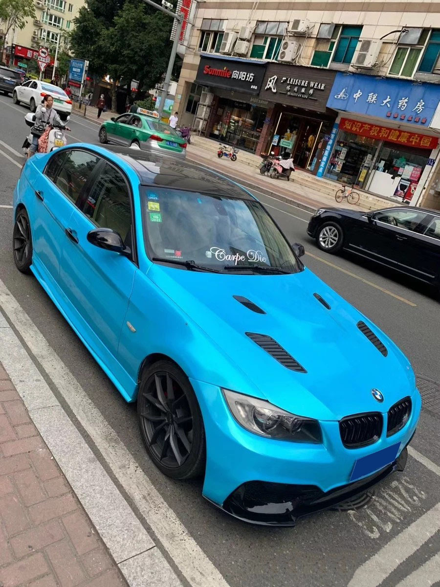 Suitable for 05-12 Bmw E90 Modified M4 Body Kit 3 Series M3 Front Bumper Rear Bumper Set Tail Throat