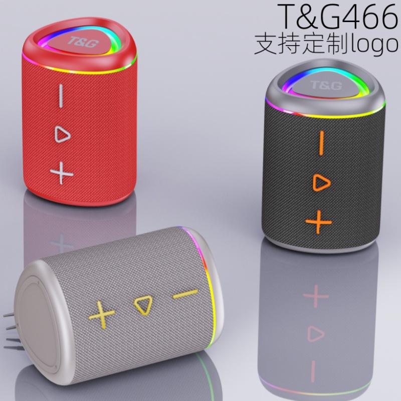Subwoofer TG466 transfronterizo Altavoz Bluetooth Alta calidad de sonido inalámbrico Hogar pequeño Audio Bluetooth Mini cañón de acero pequeño