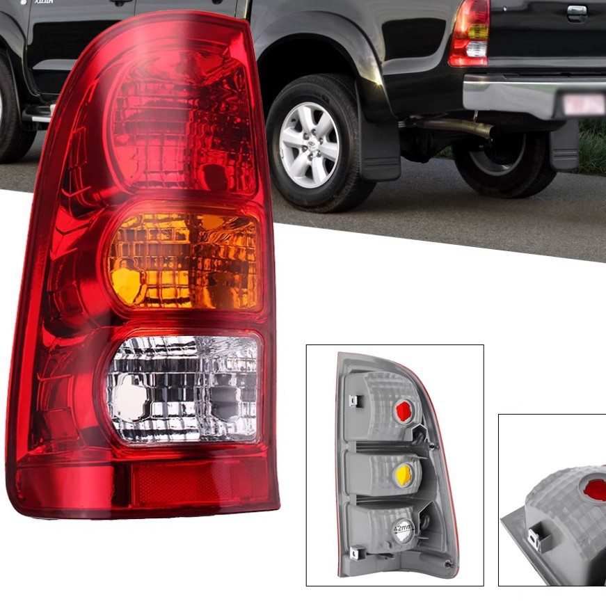 Aplicable a Toyota 05 - 11 pickup VIGO Hercules trasera luz de marcha atrás izquierda y derecha cubierta de luz de freno