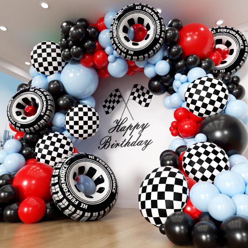 Amazon Racing Theme Party Balloon Chain Decoration Scene Atmosphere Photo Props Balloon Arch Set Wholesale Amazon Racing Theme Party Balloon Chain Decoration Scene Atmosphere Photo Props Balloon Arch Set Wholesale