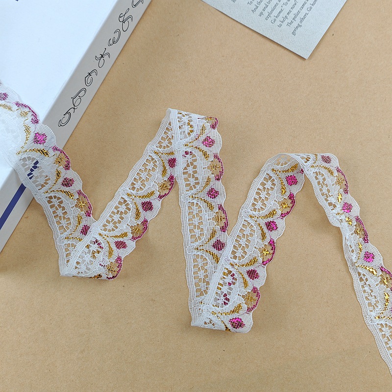 Estilo étnico color oro encaje plata encaje Ropa Accesorios niños muñeca falda Accesorios