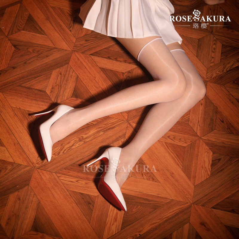 Luo Ying 0918 Medias hasta el muslo 1d Medias brillantes Medias sin bordes brillantes Mujeres h133