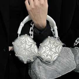 新款银色蜘蛛网AirPodsMAX1/2通用头戴式耳机保护套tpu软壳纯手工