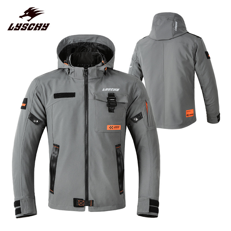 LYSCHY Thunder-wing Motorcycle Riding Suit Men's and Women's Four Seasons Waterproof Warm Shatter-resistant Casual Motorcycle Racing Jacket