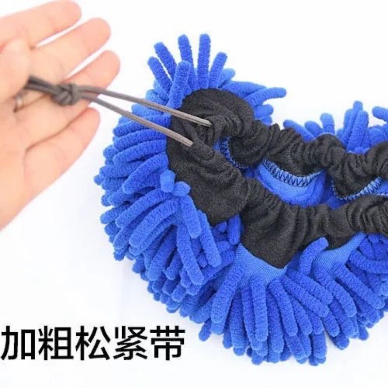Chenille Microfiber Mop Head Replacement, Elastic Type, Powerful Stain Removal, Cleans in One Sweep, Long Bristles, Dense Weave