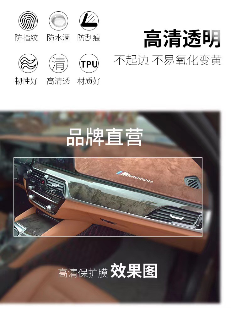21-24 Model Xpeng G9 Car Interior Gear Shift Center Console Screen Dashboard Transparent TPU Protective Film Modification Sticker