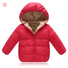 Wholesale 2024 Winter Children's Cotton Jacket, Fleece-lined and Thick, Baby Hooded Outerwear for Boys and Girls, Medium and Small Size Children's Down Jackets