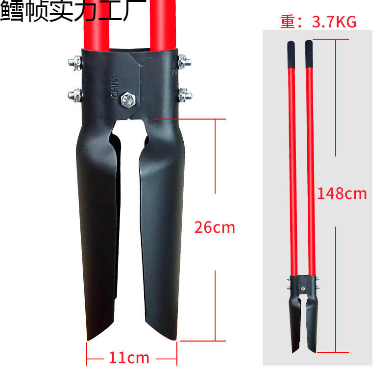 Nuevo tipo de excavación de poste de cable Luoyang pá de excavación de agujero de excavación de agujero de excavación de agujero de excavación de agujero de espeso de trasplante de pala contra pala
