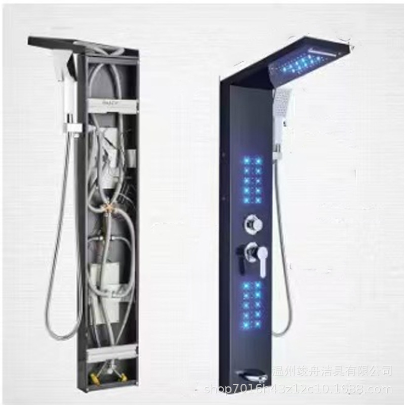 Pantalla de ducha Juego de ducha inteligente Ducha integrada Juego de baño de salida de agua multifuncional de cinco velocidades