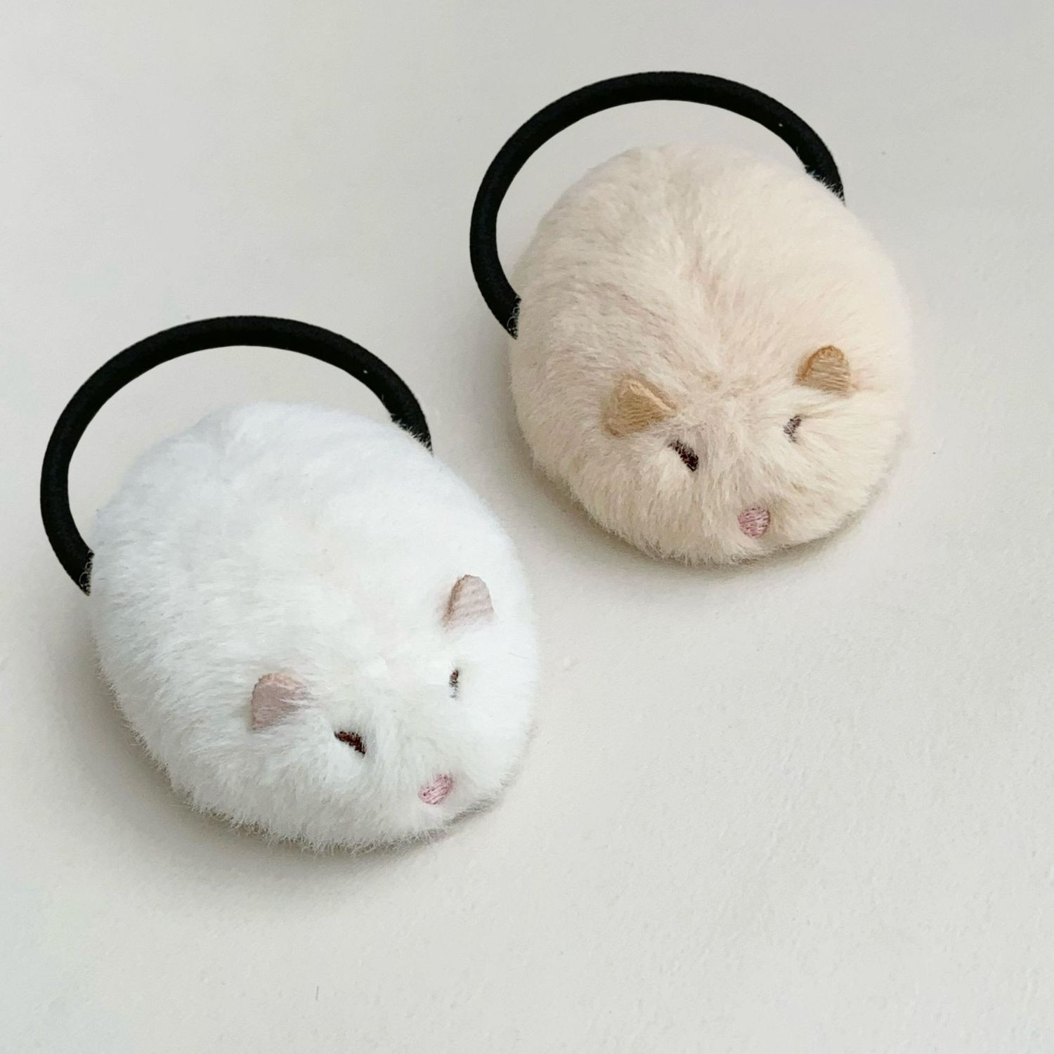 [Hairband Style] Milk White + Beige
