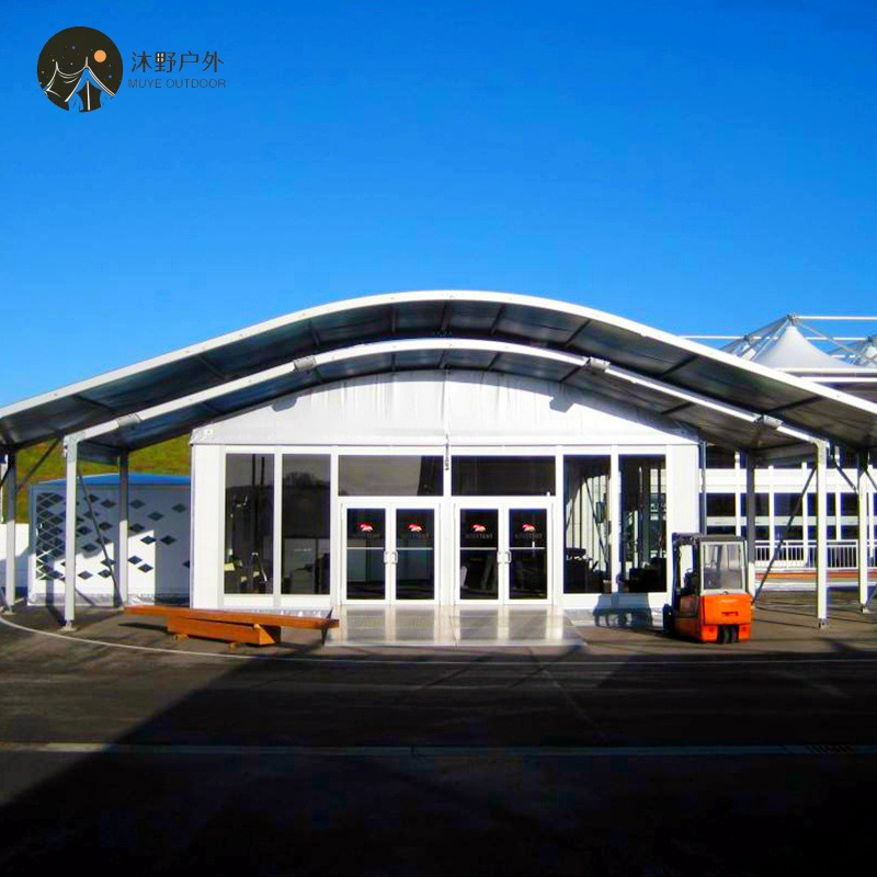Muye gran estadio al aire libre almacén de bodas exposición campana arqueada exposición actividad campana arqueada de aleación de aluminio