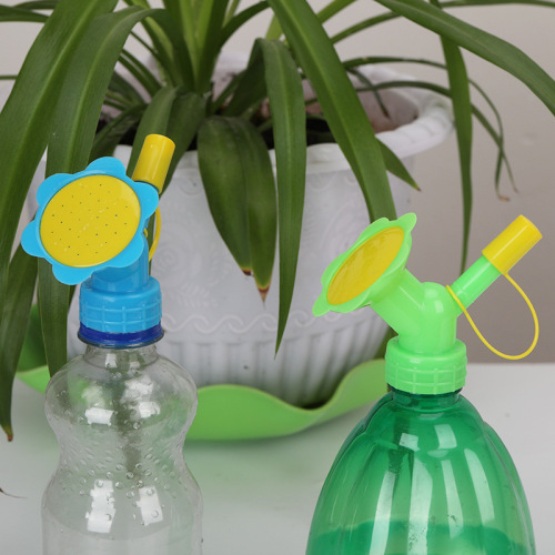 Beverage bottle watering kettle shower watering kettle flower watering artifact spray watering dual-use double-head sprinkler multi-purpose flower watering device