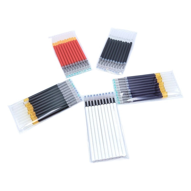10 Packs Black Refill Large Capacity K35 Press Refill Red Blue Ink Blue Black Office Writing