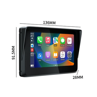 Hot Sale 5 Inch Motorcycle Navigation GPS Portable Navigator Dual Bluetooth Smart HD Motorcycle Carplay (Car Convenient GPS Navigation) - q5s-motorcycle-navigation-5inch-black