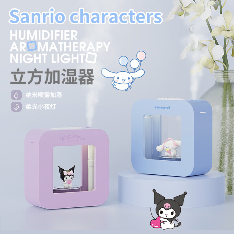 Nuevo humidificador de cubo Sanrio A06 Escritorio de oficina de humidificador de aire pequeño de niña de aspecto alto