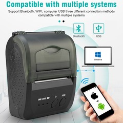 58mm Portable Printer, Portable Printer 5809DD Smart Commerce, Bluetooth 4.0, Android and Apple