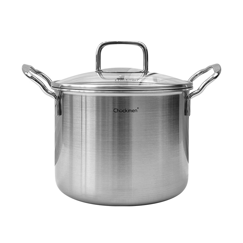 Chockmen Zhuo Deming 18 / 10 acero inoxidable 18cm profundización de la olla de sopa de fideos gruesos caseros