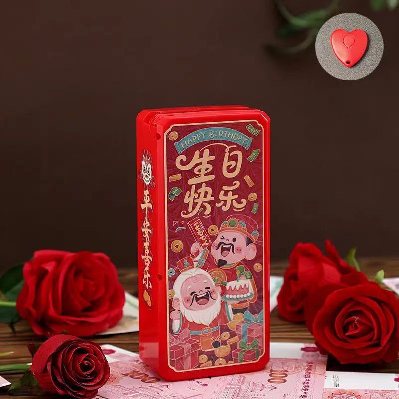 Creative Remote-Controlled Money Spray Machine Surprise Box Birthday Ceremony New Year Red Envelope Couple Gift for Girlfriend Red Envelope Creative Remote-Controlled Money Spray Machine Surprise Box Birthday Ceremony New Year Red Envelope Couple Gift for Girlfriend Red Envelope