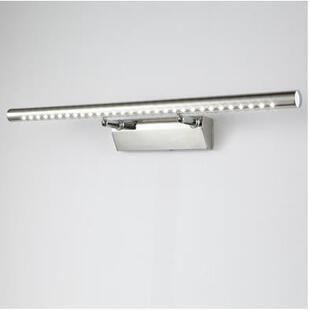 Led Mirror Headlight Modern Simple Stainless Steel Bathroom Toilet Anti-Fog Mirror Light Bedroom Light Mural Yuan Luo
