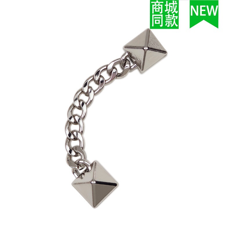 クロスボーダー卸売新しいクロックスアクセサリー靴バックル金属レターチェーン適応クロス靴花 DIY アクセサリー|undefined