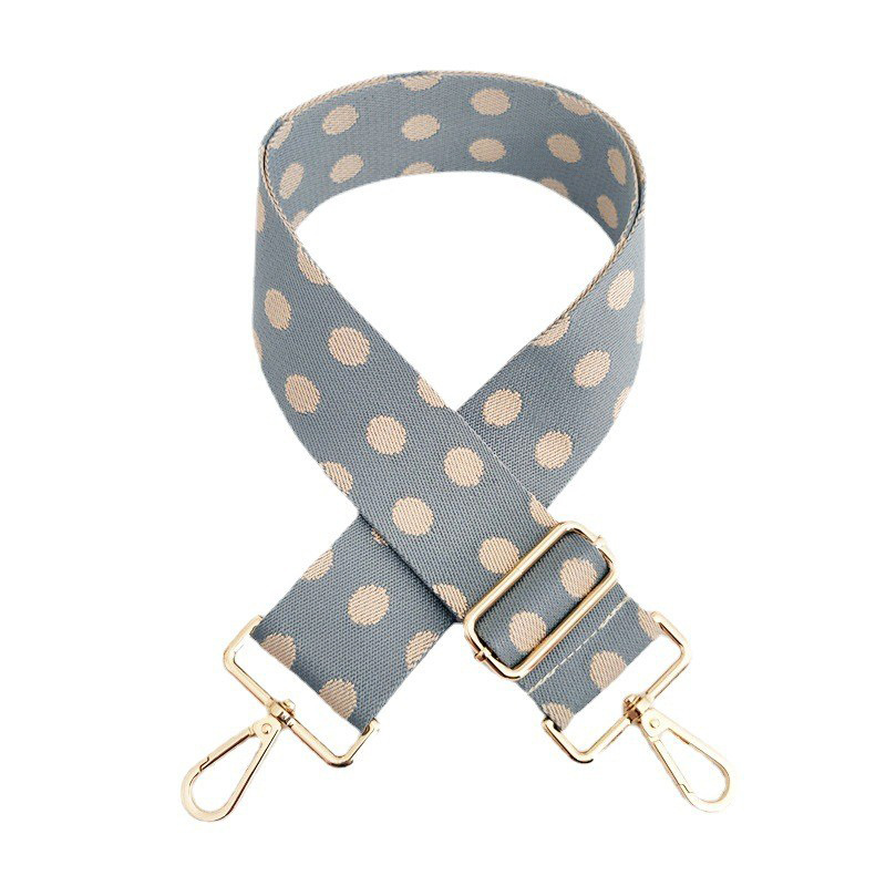 112g Weight Sling Strap Type Bag Strap/Shoulder Strap Bags Type Casual Occasion Polyester cotton Material Polka Dots Pattern Women'S Gender Fashion Style New Color Polka Dot Wide Shoulder Strap Adjustable One-shoulder Crossboby Bag Accessories Long Strap Burden Reduction Replacement Purse Chain 3