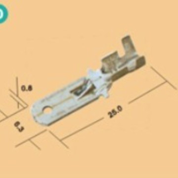 DJ611-6.3ABC 6.3带钩接线插片
