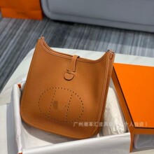 H家半手工蜡线头层牛皮伊芙琳斜挎女包mini迷你/23/29镂空时尚