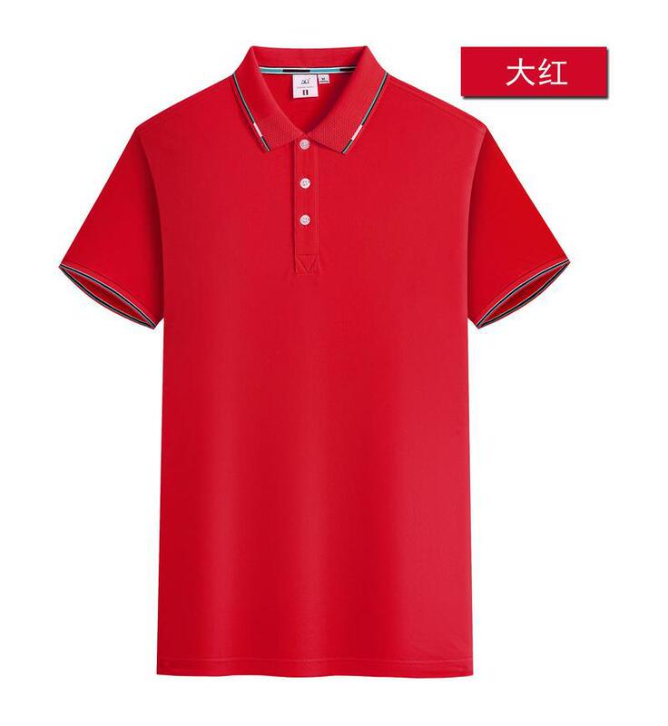 半袖アイスシルクコットンビジネスポロシャツカスタムプリントロゴ男性と女性の作業服広告文化Tシャツカスタム刺繍|undefined