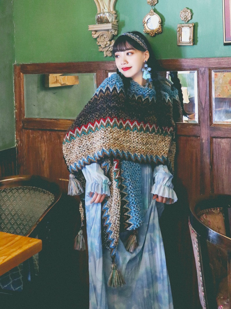 Qinghai ezera tuksneša senā pilsēta, Xizang, Xinjiang tūrisma lielizmēra šalle sieviešu šalle silta etniskā vēja apmetņa mētelis_voghion.com