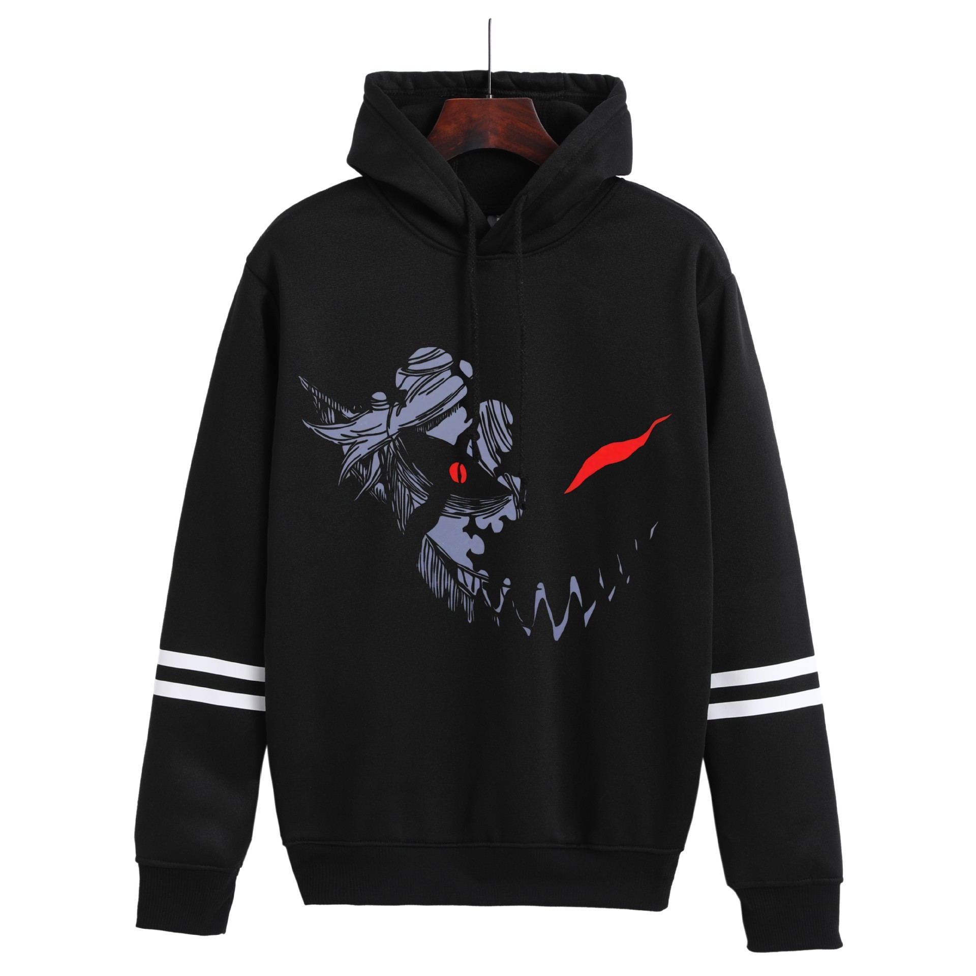 Suéter de nuevo estilo de comercio exterior, entorno de animación, suéter con capucha con estampado digital Black Clover