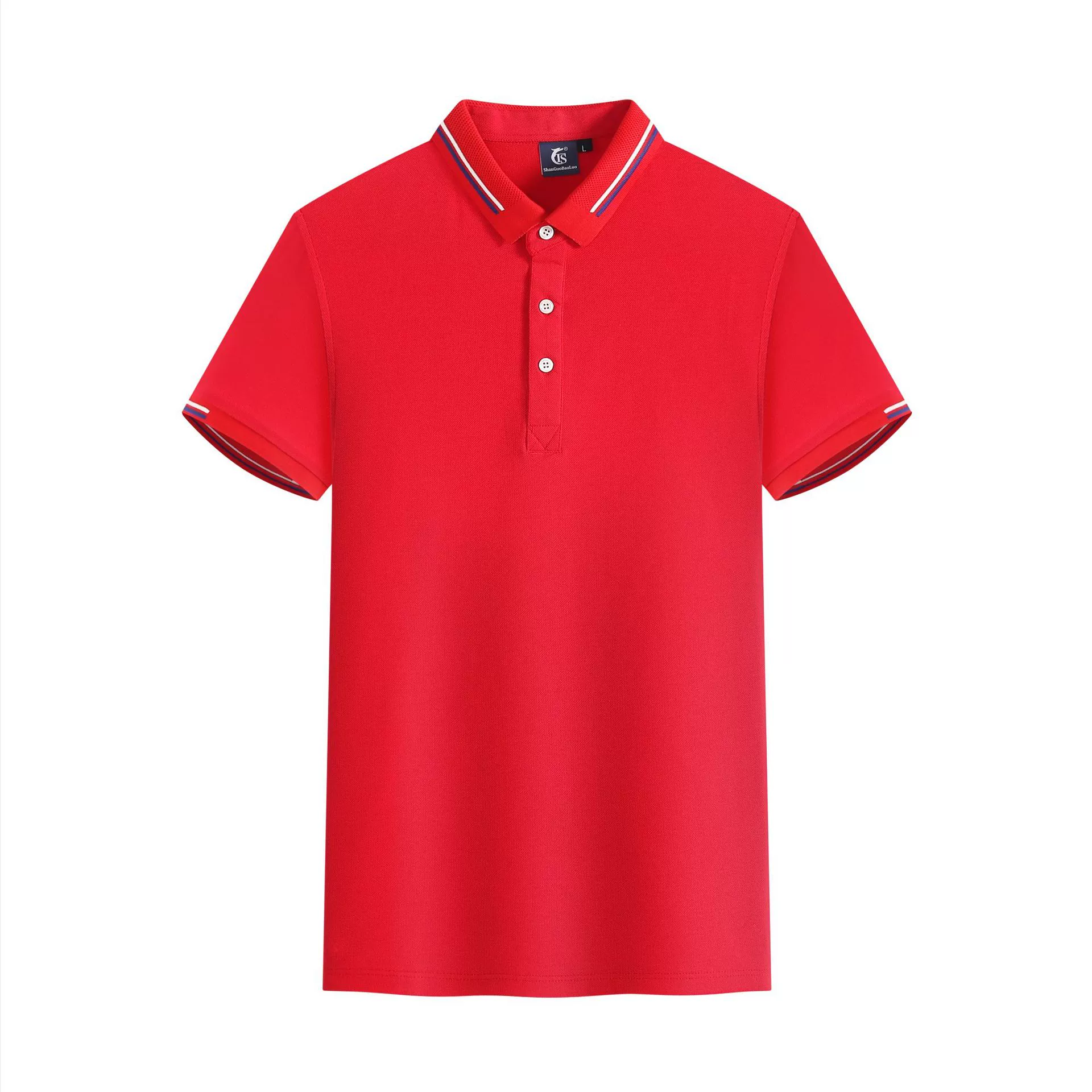 Solid polo, shirt, combined trend T-shirt for work, custom-made