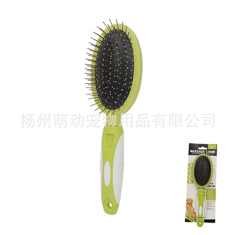녹색 단면 강철 바늘 빗