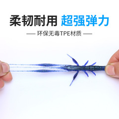 新款路亞餌浮水蝦8條裝 7cm/2.7gTPE軟餌鱸魚T尾超彈力仿生魚餌