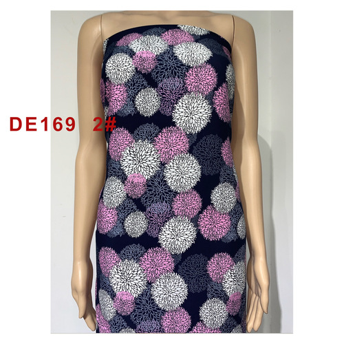 45S Cotton Active Print Fabric with Ballflower Pattern Women's Nightgown Cotton Satin Fabric Available in Large Quantity Supply