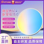 2025新款天镜灯设计师感全光谱淡彩多彩色LED天澜卧室吸顶灯