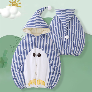 Baby Outgoing Cloak Infant Soft Cloak Baby Outgoing Cartoon Hooded Cloak Cover Blanket