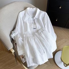 十三行の高商品の爆発的な日焼け止めレジャーセットのたるみ感のある半ズボンの三点セットの女性の夏【15日間の出荷】