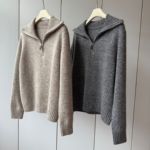 牦牛绒+羊毛 花纱亮片！大翻领高领轻柔加厚保暖宽松套头毛衣女冬