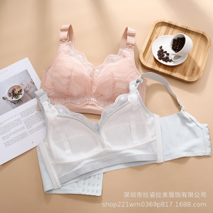Maternity Nursing underwear postpartum nursing bra for pregnancy push up anti-sagging summer thin bra plus size