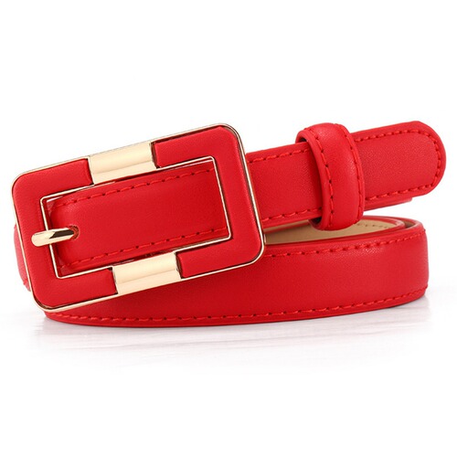 New cross-border versatile women's leather belt: minimalist, stylish, with a pin buckle—perfect for pairing with dresses or casual pants for a trendy look.