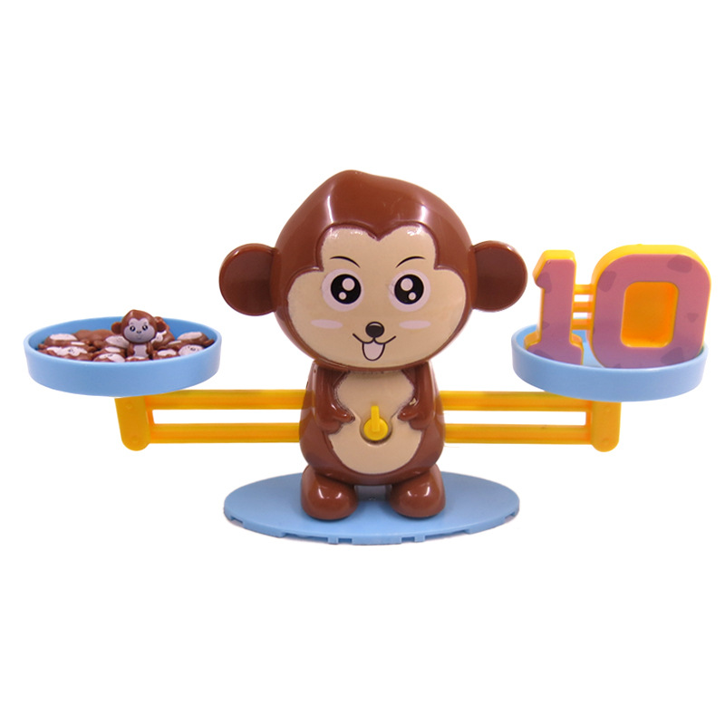Juego de escritorio de equilibrio digital de inteligencia de educación temprana para niños DIY mono ensamblado pequeño equilibrio entre padres e hijos juguetes de ciencia y educación