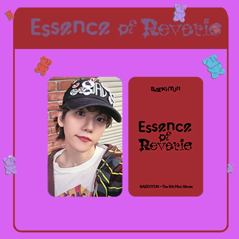 Бэкхиун Бянь BAEKHYUN MINI5 Альбом ESSENCE OF REVERIE СЕЛФИ Маленькая карточка KIWEE